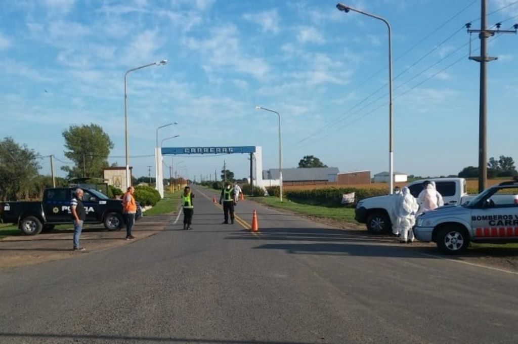 Carreras: cerró accesos y limitó la circulación tras detectarse un positivo de Covid-19