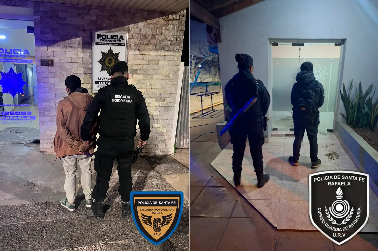 Despliegue policial en tres barrios de Rafaela: trasladaron a más de diez personas a comisaría