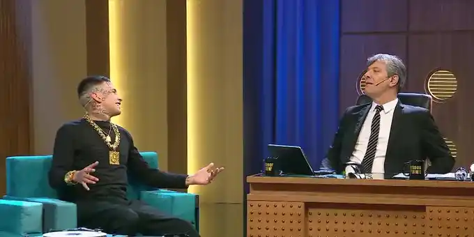 L-Gante con Mario Pergolini.