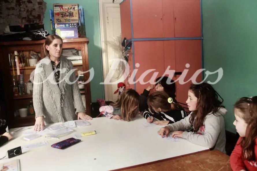 Los chicos en la Feria del Libro