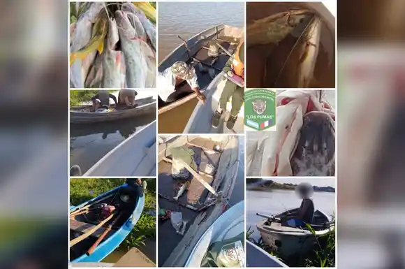 Infraccionaron a dos personas por pesca ilegal en Colonia Dolores