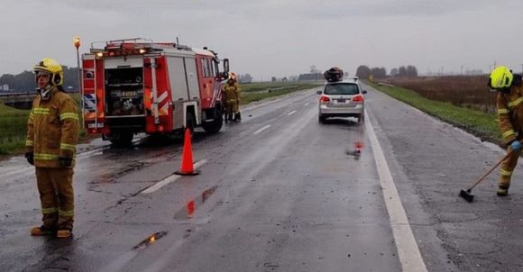 Impactante accidente en la Autovía 2: un hombre de Balcarce circulaba en contramano y chocó de frente contra otro auto