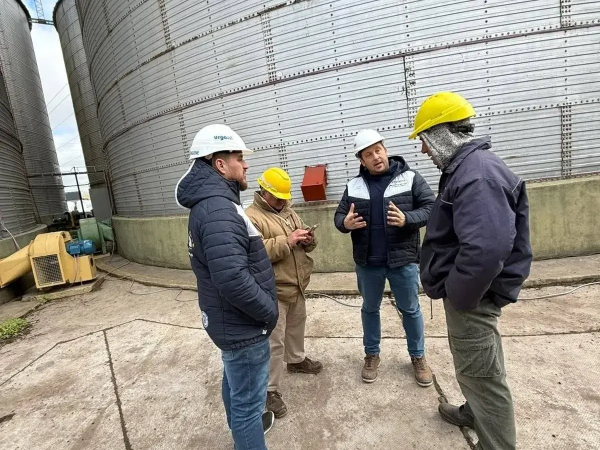 Recorrida. Los directivos de Urgara Necochea visitan seguido los lugares de trabajo para saber la situación de sus afiliados.