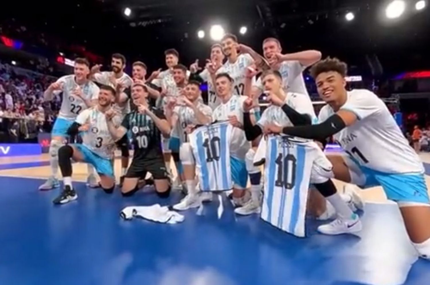 Liga de Naciones: la Selección Argentina de Vóley venció a Francia