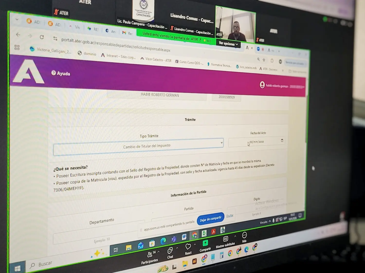 ATER inició un ciclo de capacitaciones sobre información tributaria para profesionales en ciencias económicas