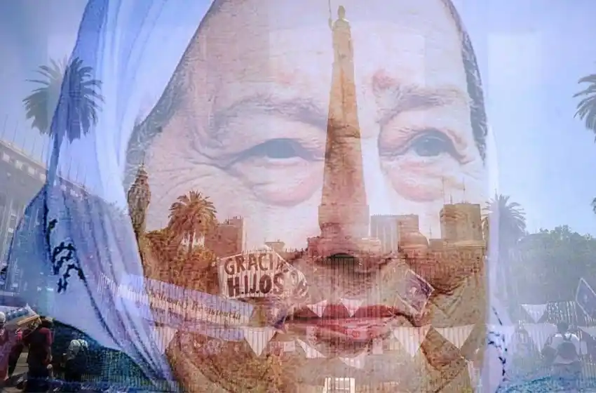 Los restos de Hebe de Bonafini ya descansan en Plaza de Mayo