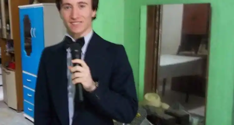 Juan Cruz Bordoy en la sala Lugones de la Feria del Libro