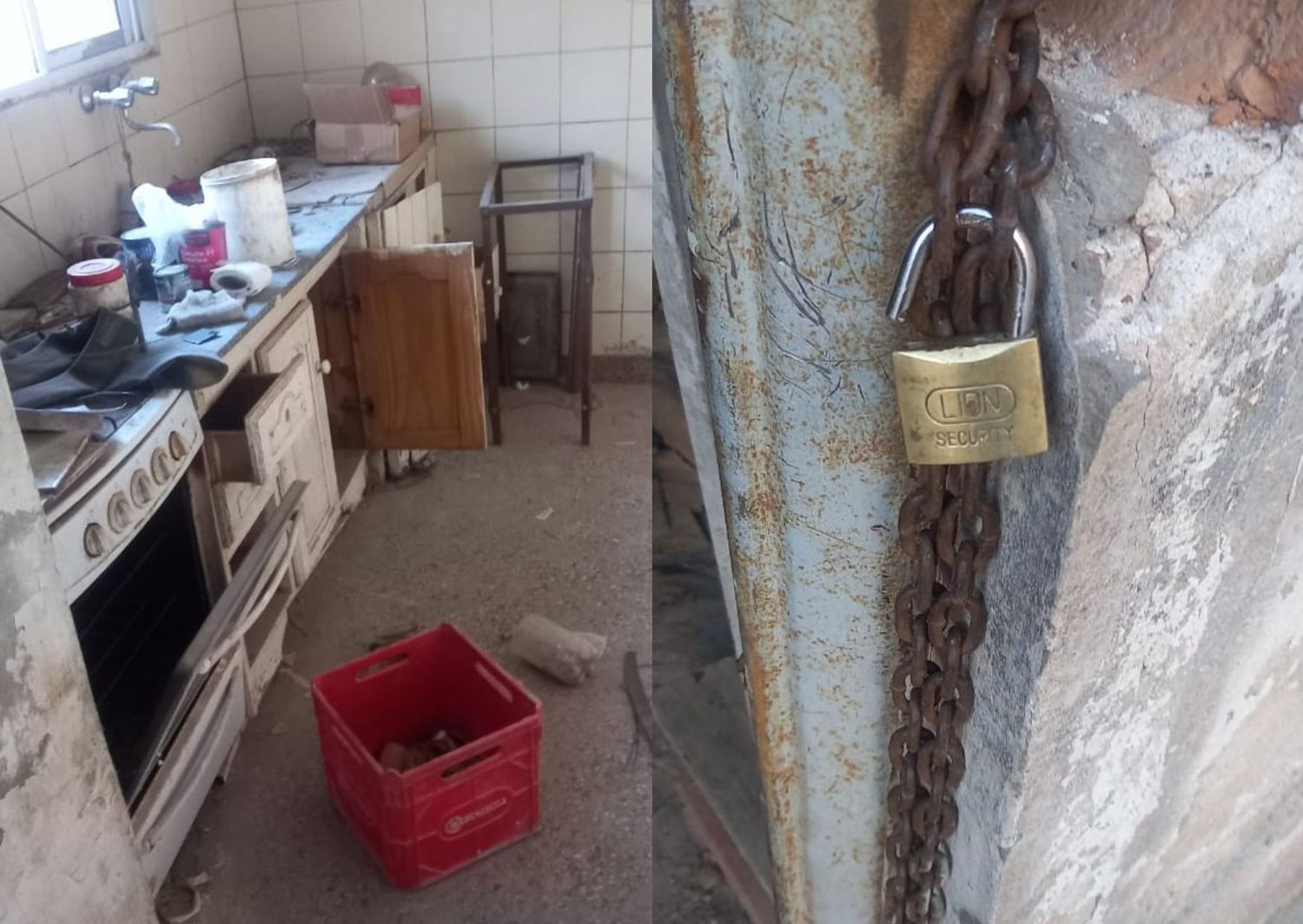 De esta manera encontraron el lugar este martes por la mañana. Fotos: La Opinión.