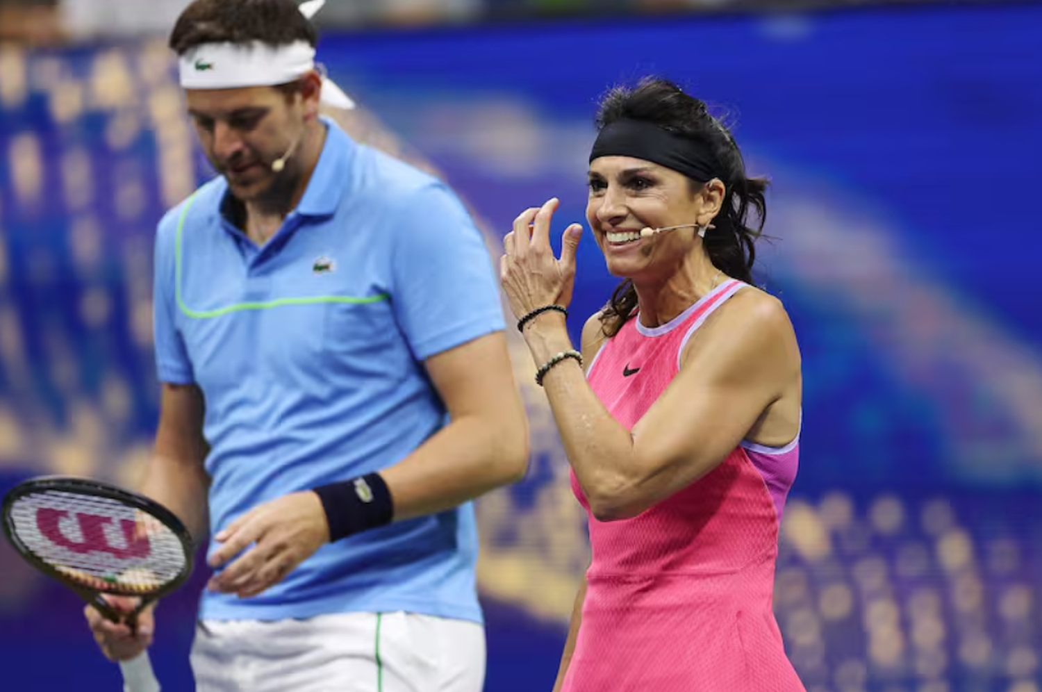 Gabriela Sabatini y Juan Martín Del Potro