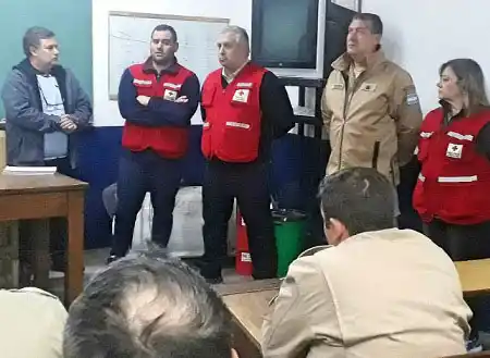 La Cruz Roja capacitó a más de un centenar de efectivos de la Prefectura