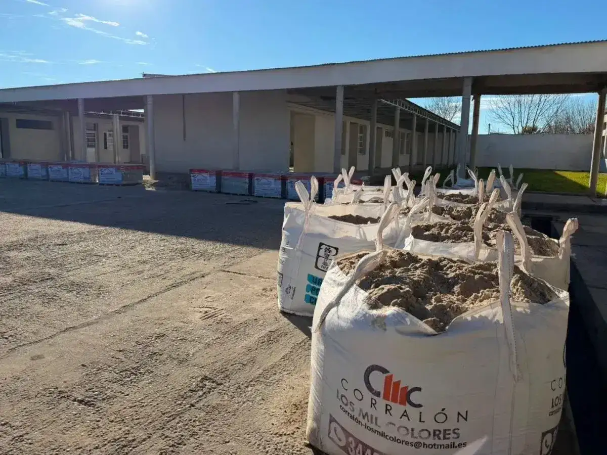 Retomaron las obras de la Escuela Técnica de Larroque