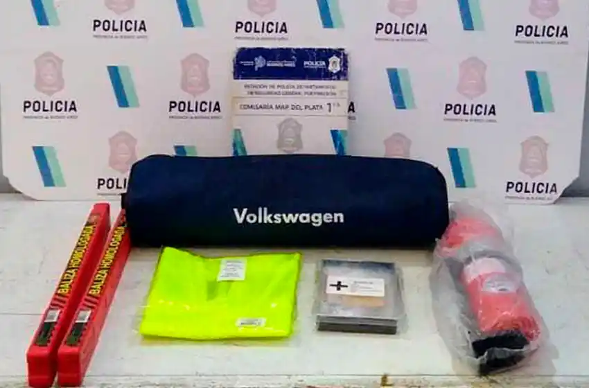 Rompió ventanilla de una Amarok para robar un kit de emergencia
