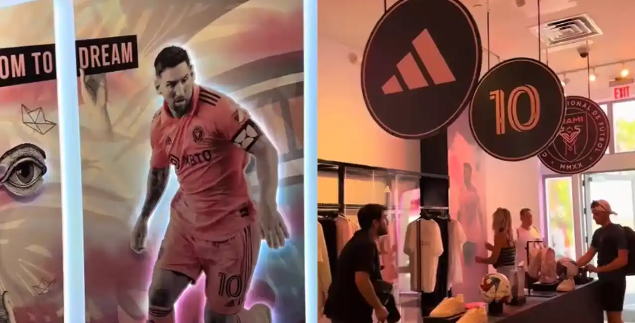 Allí se consigue la camiseta del Inter y la de la Selección Argentina.