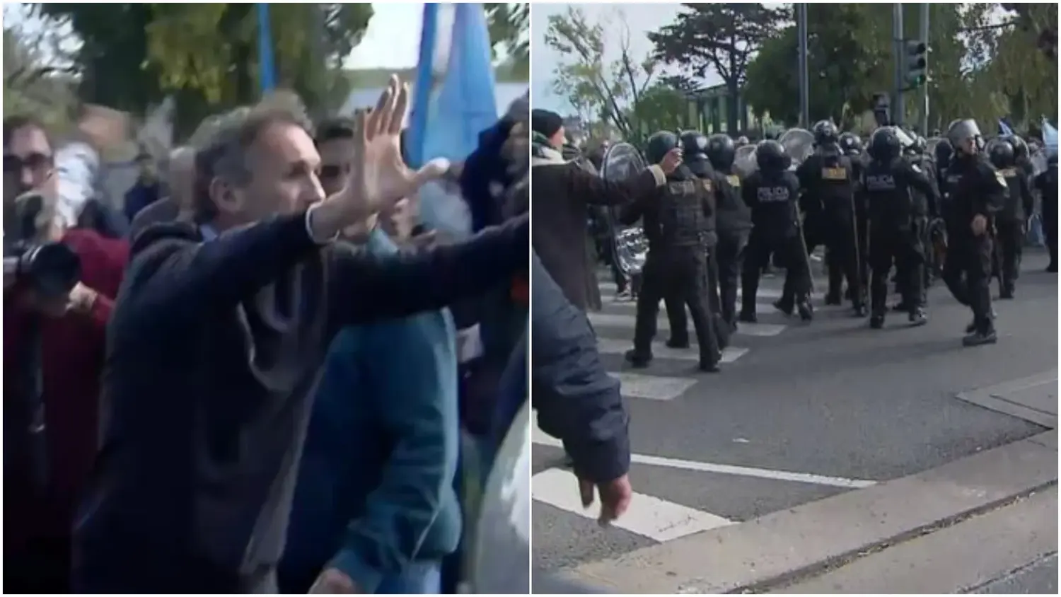 Policía de la Ciudad reprimió protesta de ATE en San Martín y Katopodis quedó cara a cara con los efectivos: hay heridos