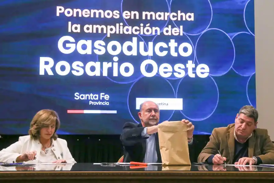 La provincia adjudicó la obra de ampliación del Gasoducto Gran Rosario