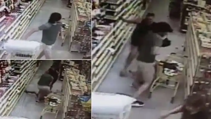 Video: Madre frustró el secuestro de su hija en un supermercado
