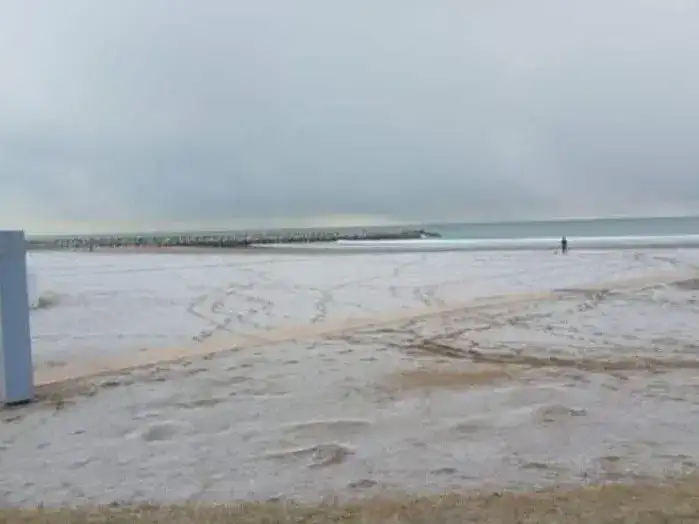 Nevadas y aguanieve sorprendieron a Mar del Plata en medio de la ola polar