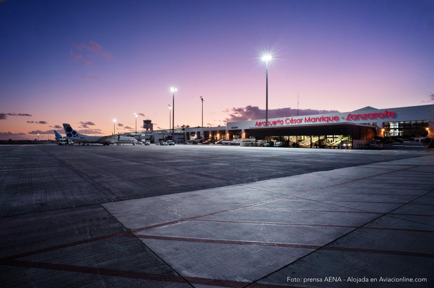 Se puso en funcionamiento la planta fotovoltaica del aeropuerto de Lanzarote