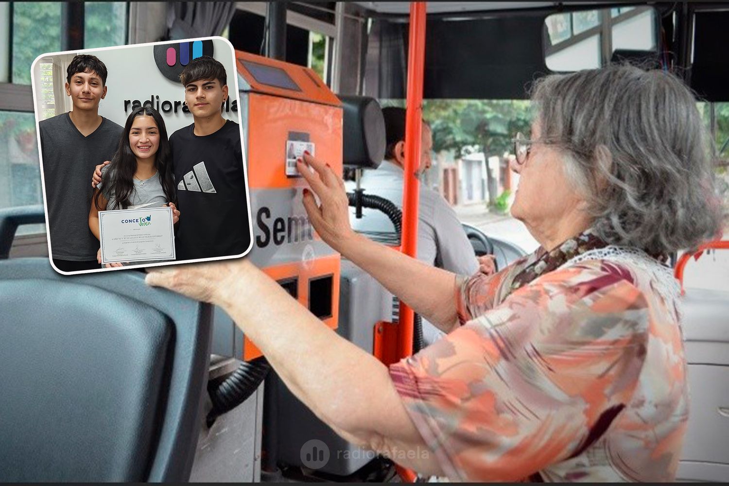 Ailton, Mateo y Agustina - estudiantes de la EESO Nº613 "Alicia Cattáneo" | Proponen crear el Boleto Gratuito de Transporte para Jubilados y Pensionados que residen en Rafaela