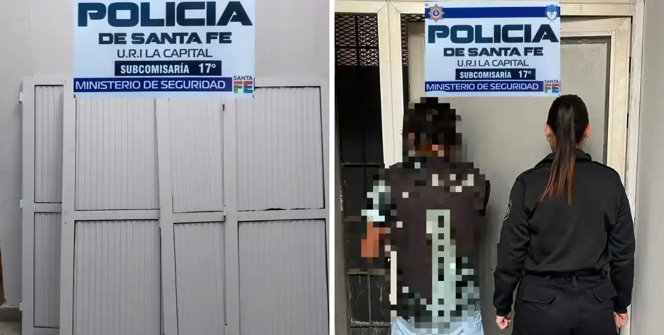 Insólito: se metió por un ventiluz a una escuela y se llevó tres puertas