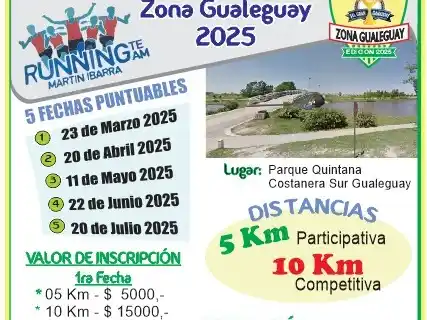 Cambios de recorrido en la Maratón de Gualeguay