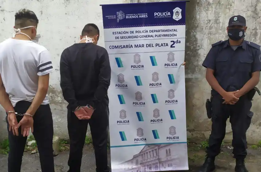 Dos ladrones con antecedentes fueron aprehendidos tras asaltar un comercio