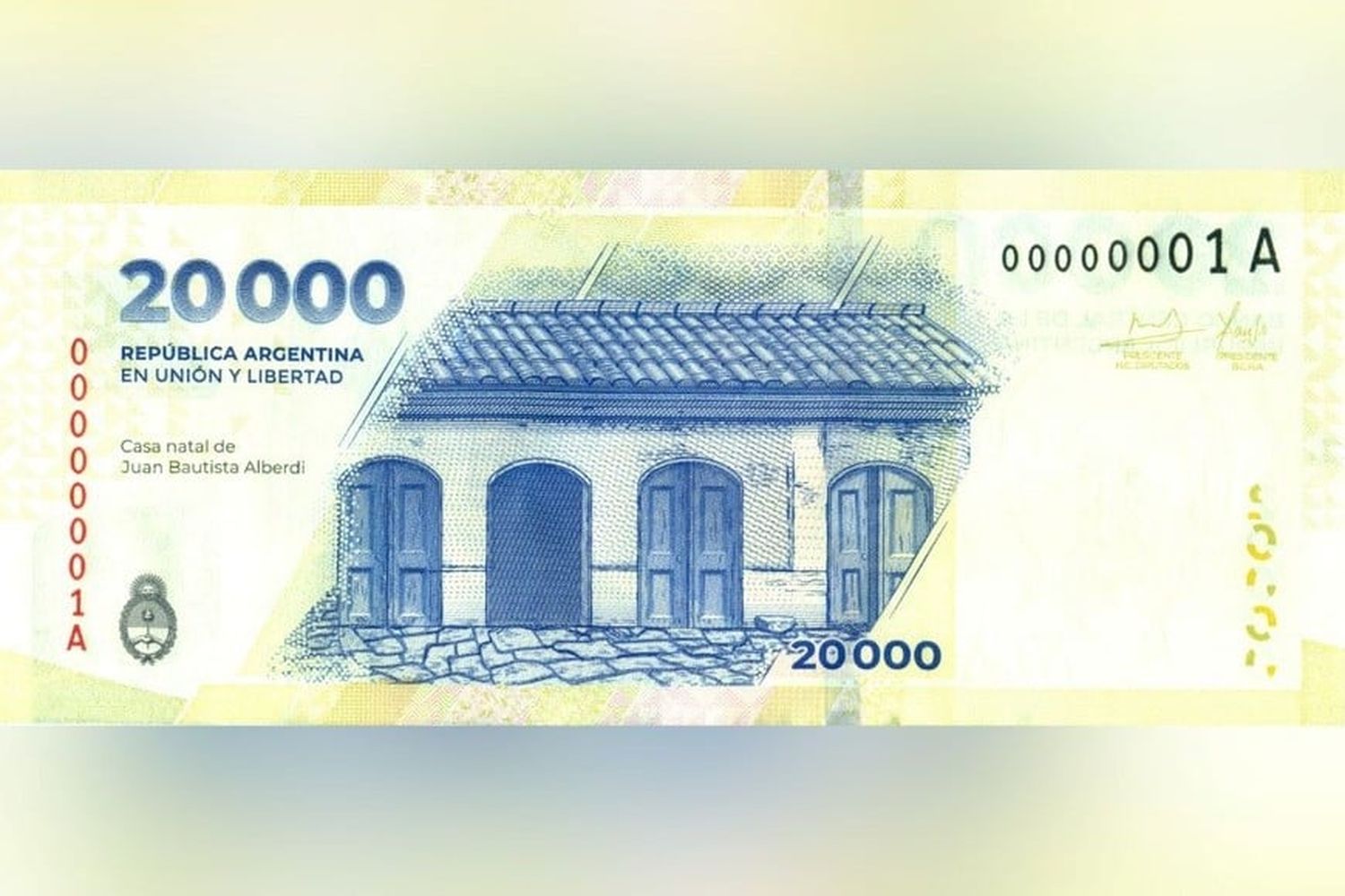 billete 20000 - 2