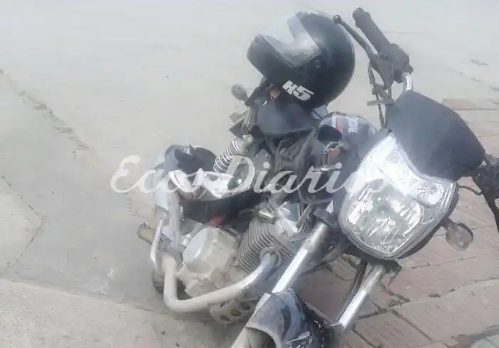 Un motociclista herido en accidente