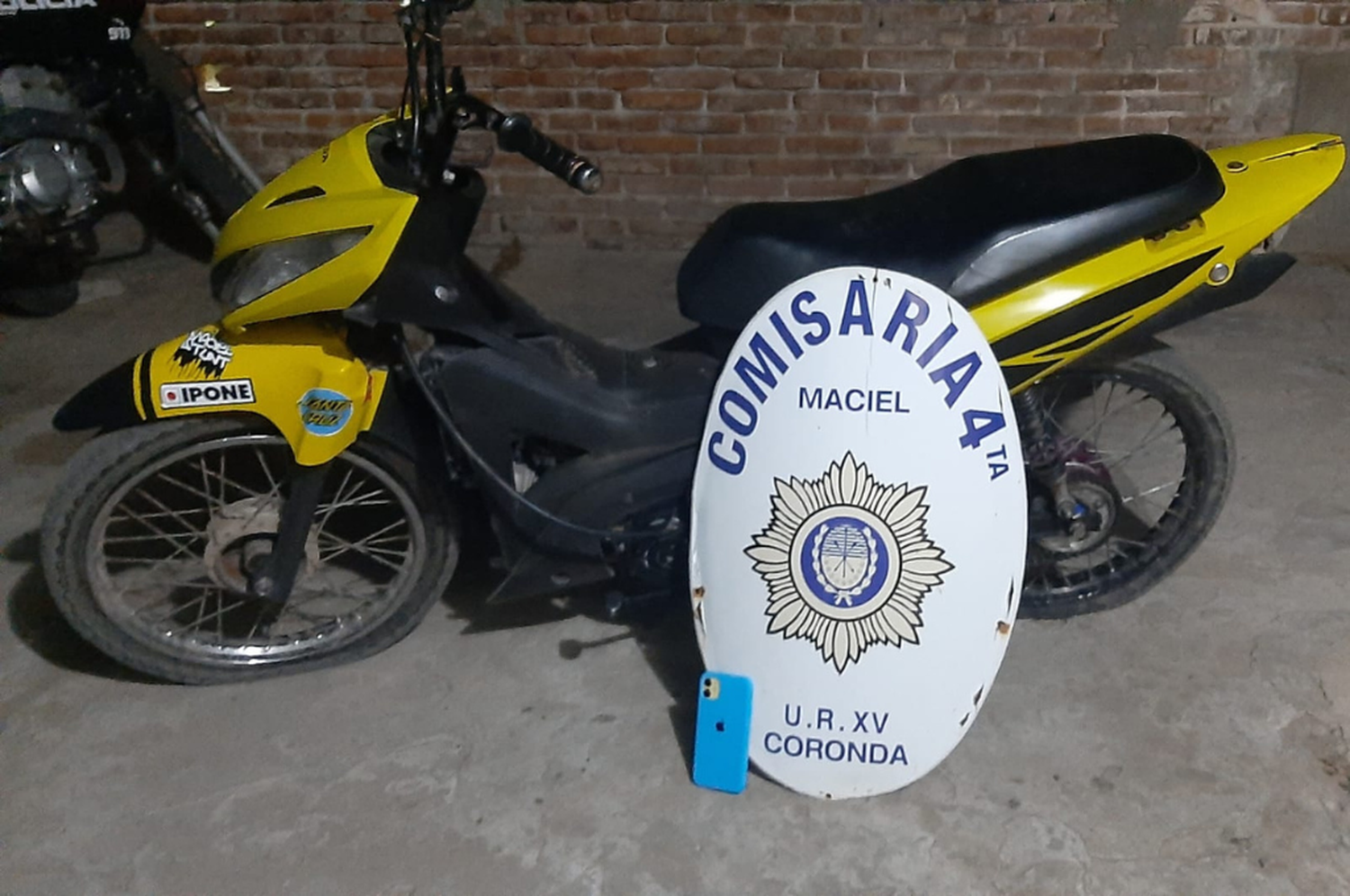 El motovehículo tenía pedido de secuestro