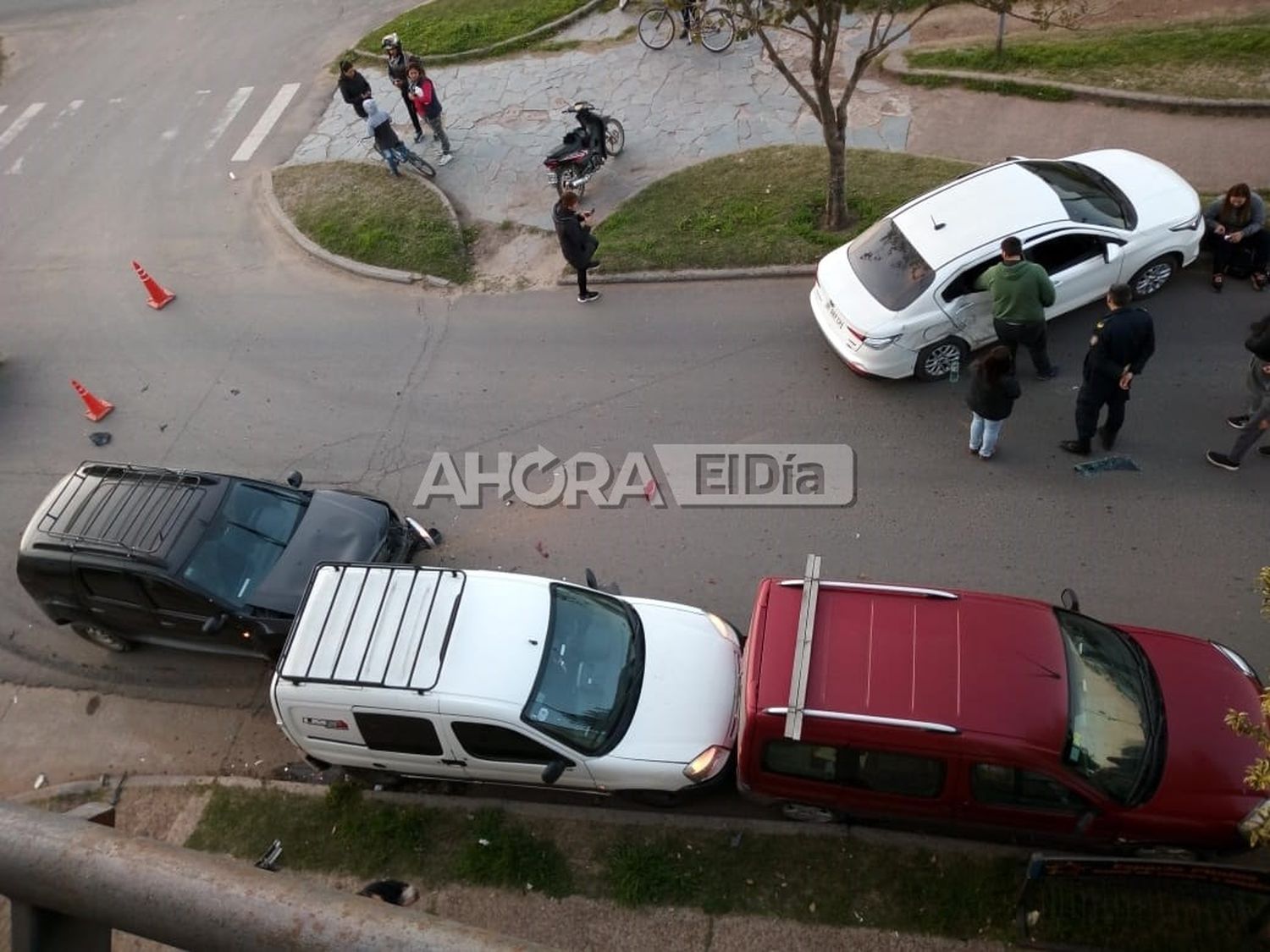 Por segundo día consecutivo hubo un choque en Avenida Parque