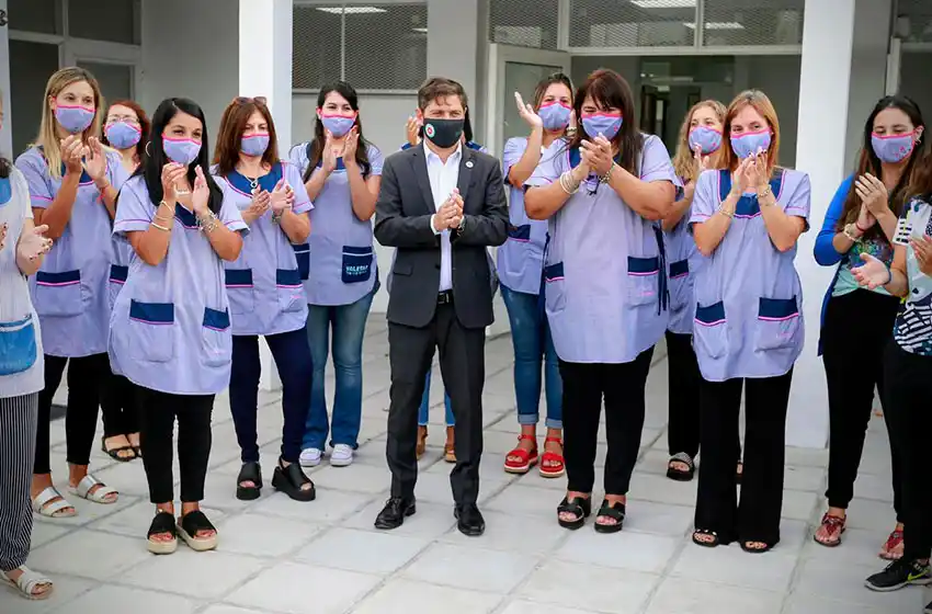 Kicillof, Trotta y Vila visitaron el Jardín Juana Manso de Ensenada