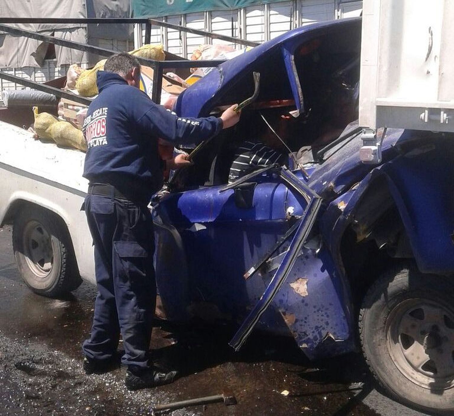 Un herido tras un choque sobre la Ruta 88