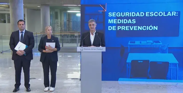 Jorge Macri primereó a Kicillof y anunció medidas en la Ciudad por las amenazas en escuelas: "Habrá consecuencias"
