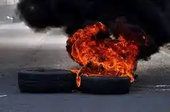 General Galarza: repudio sobre una quema de cubiertas