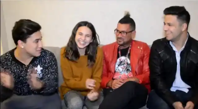 Juanita Tinelli junto a los youtubers del momento