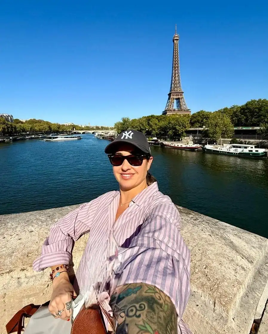 Genara en su reciente visita a París