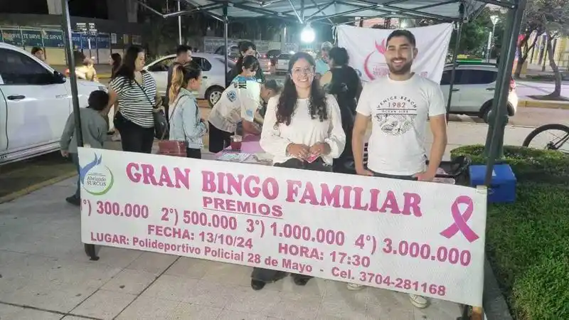 Octubre Rosa: Hoy se realiza un gran 
bingo familiar en el Polideportivo Policial