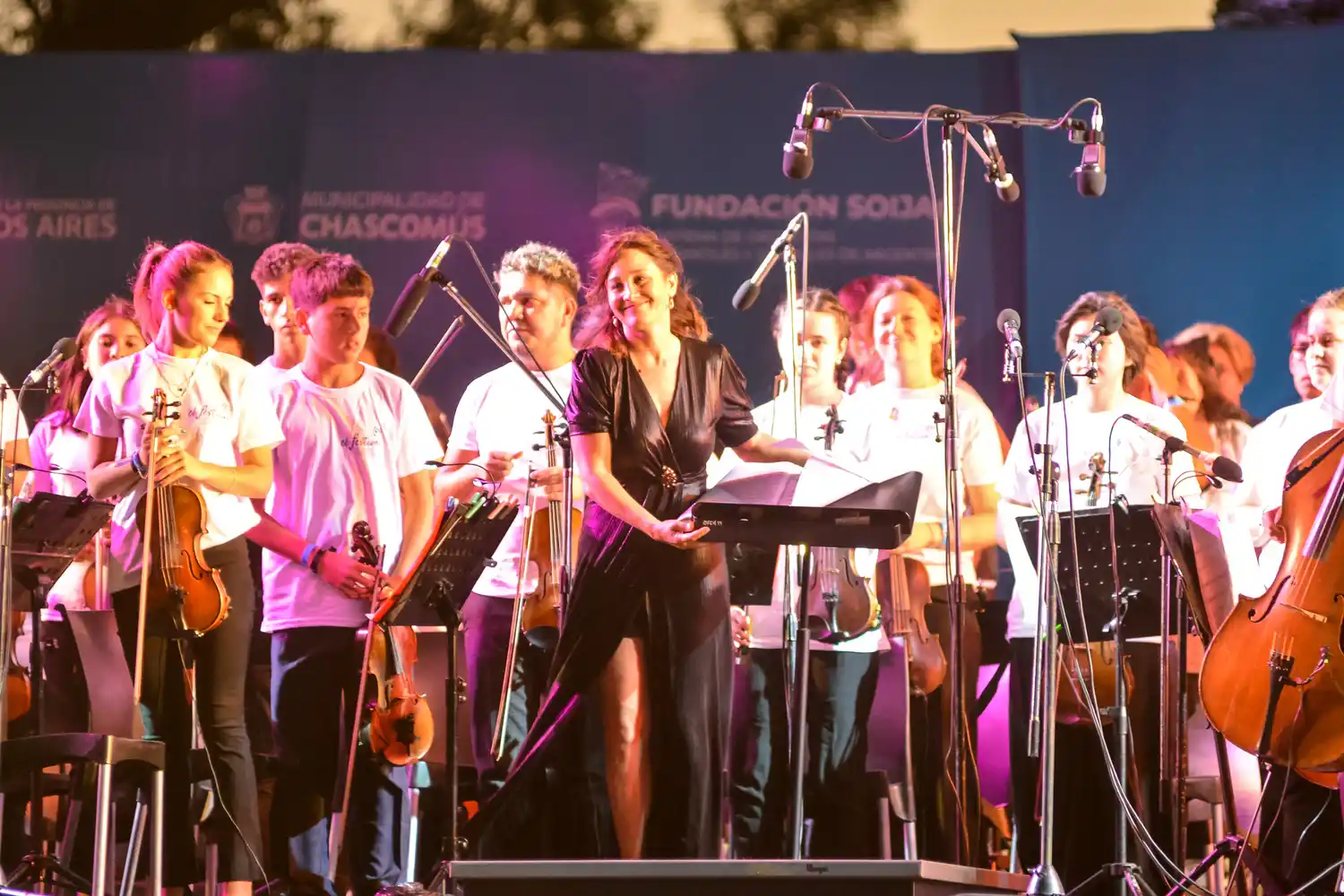 Finaliza el Festival Federal de Orquestas Escuelas con un mega concierto en la Parque de los Libres del Sur