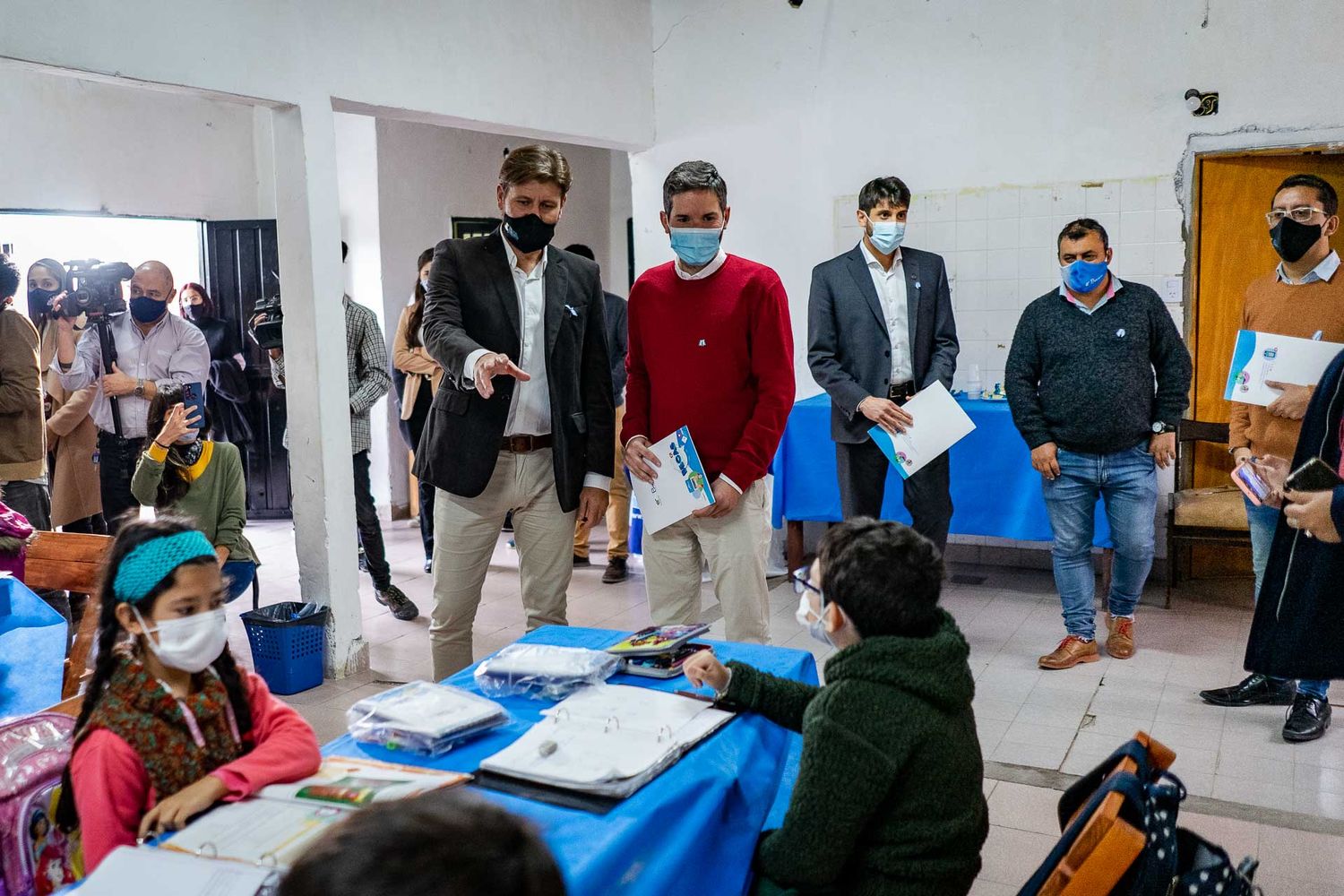 Müller participó del lanzamiento de un programa del Becario