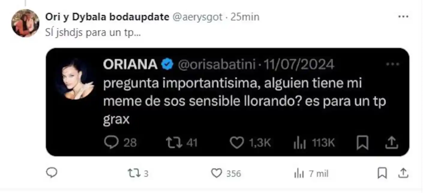 Oriana Sabatini Dybala - 2