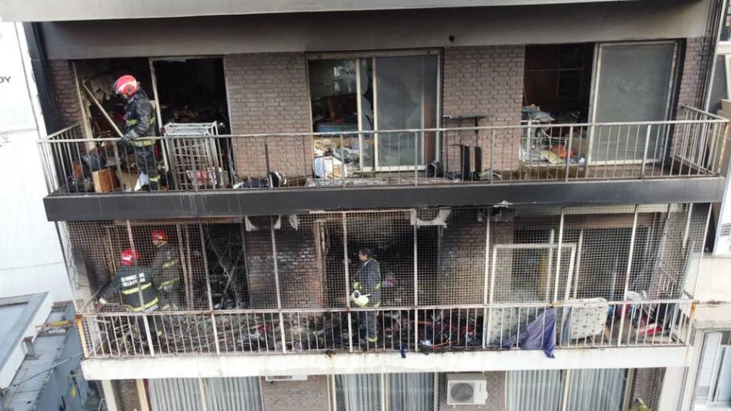 Incendio en el barrio porteño de Recoleta