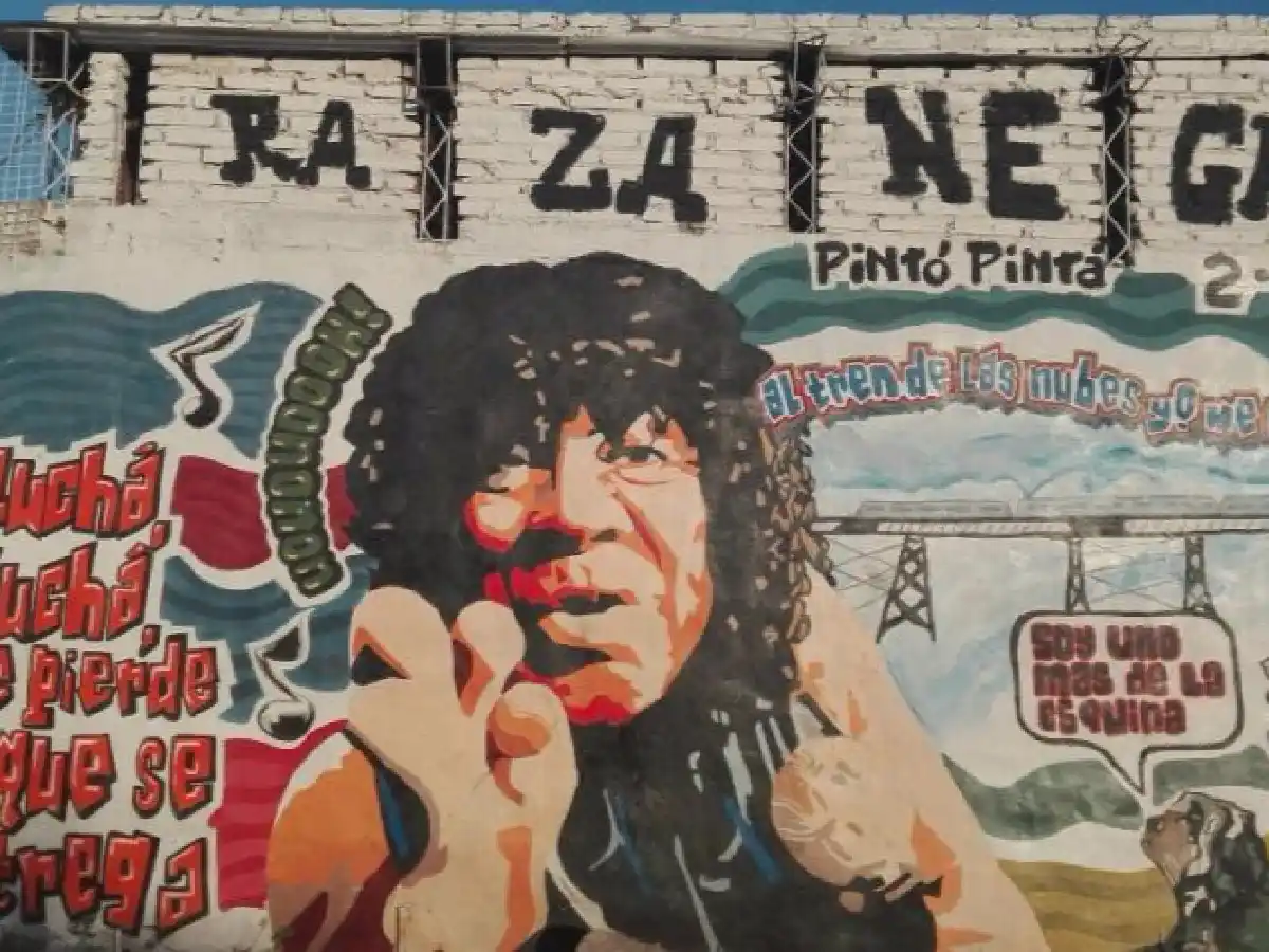 La Mona fue a ver un mural suyo en Alta Gracia y causó furor