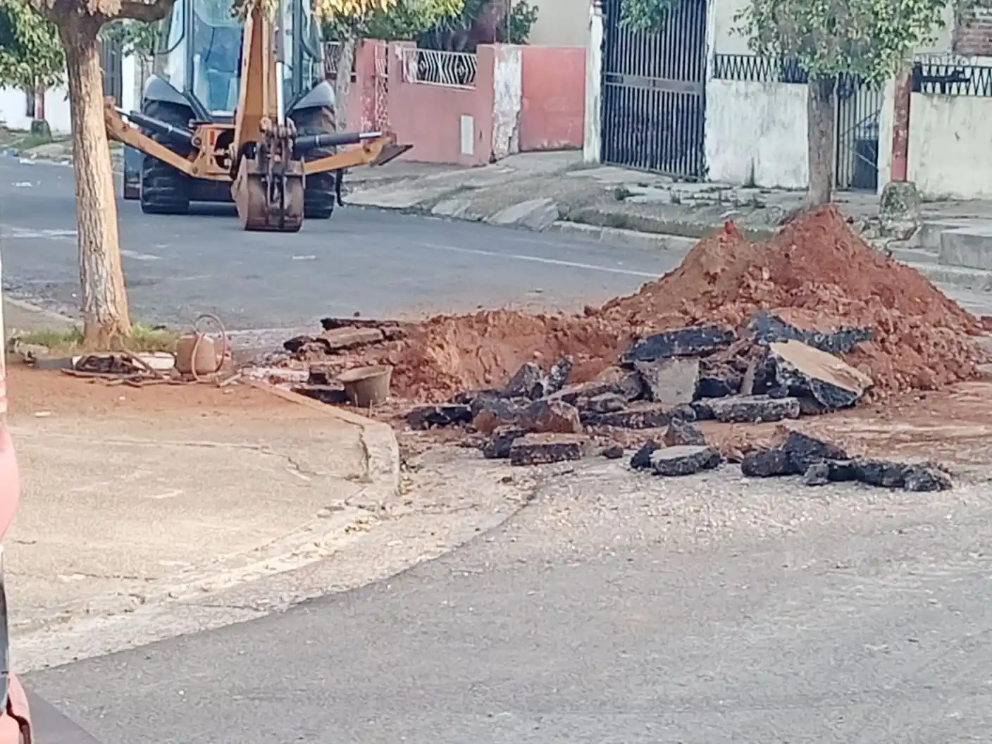 Intervención policial por fuga de gas