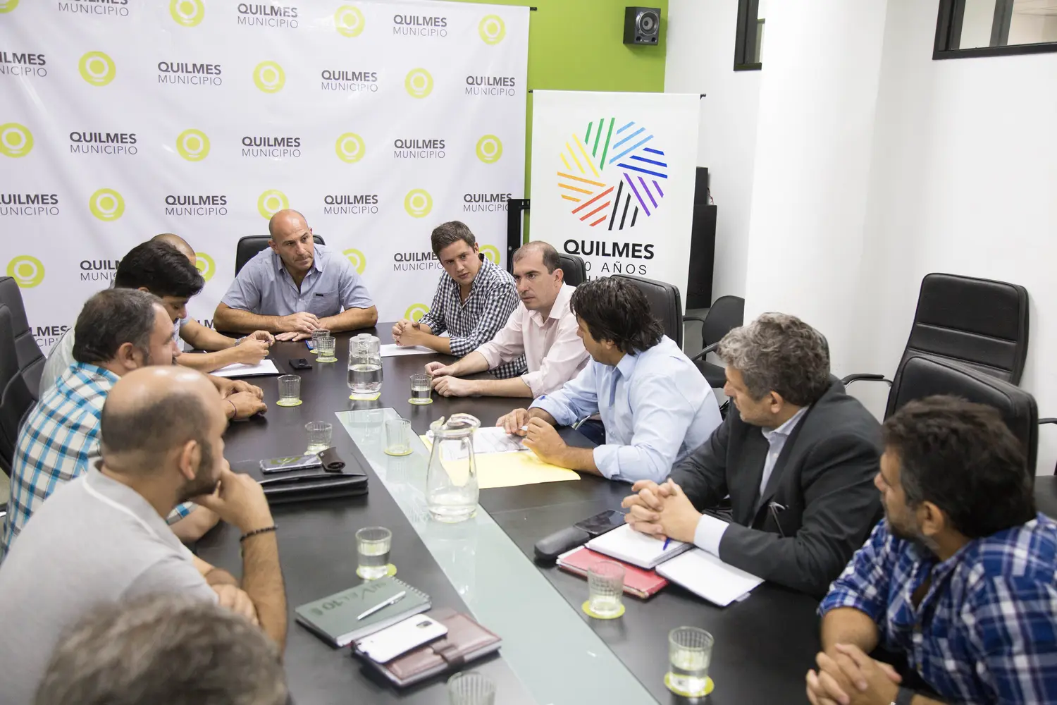 Quilmes: Martiniano Molina recibió a representantes del Club Don Bosco