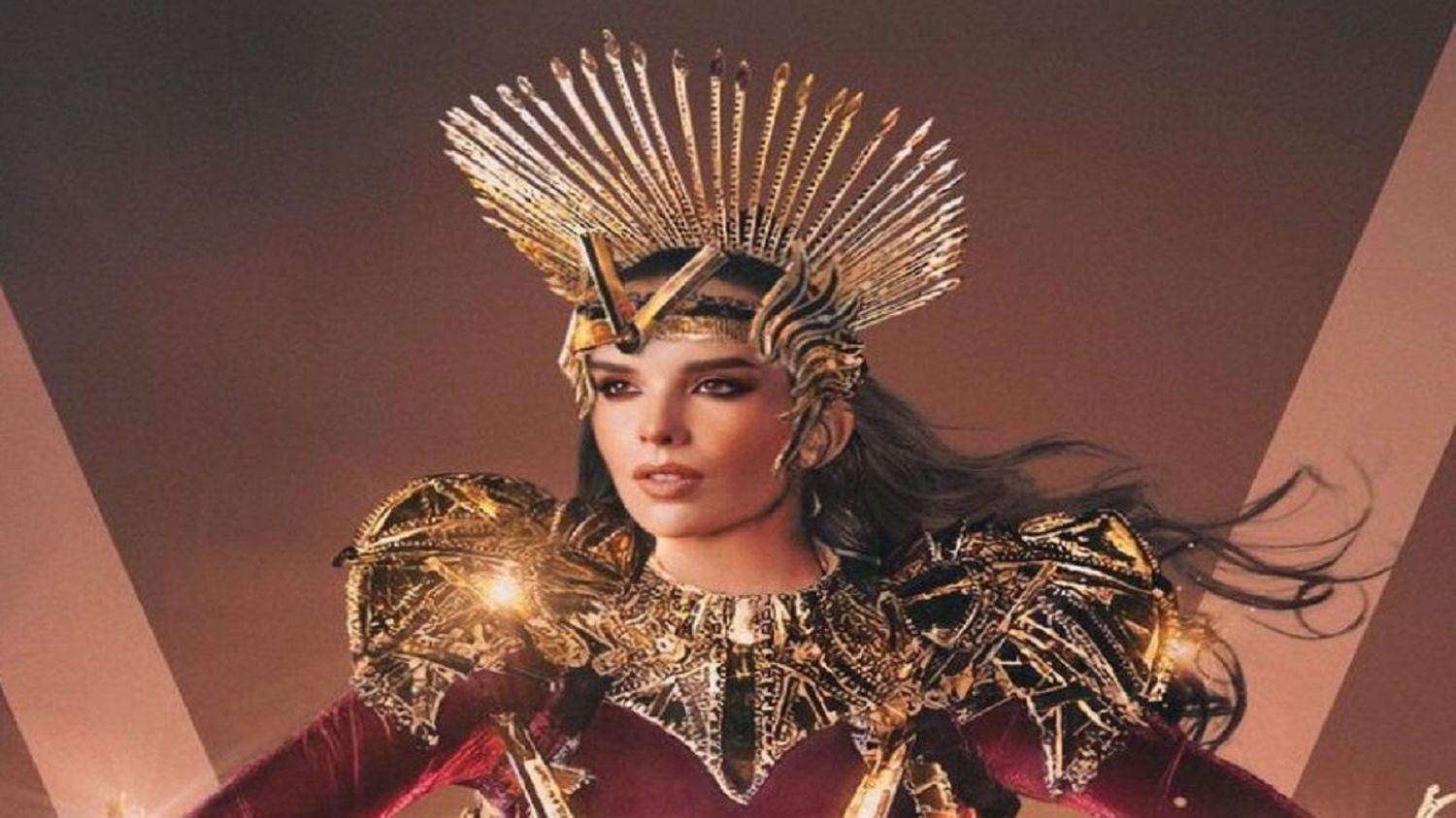 ¡HEROÍNA VINOTINTO! El espectacular traje típico de Amanda Dudamel (+Fotos)