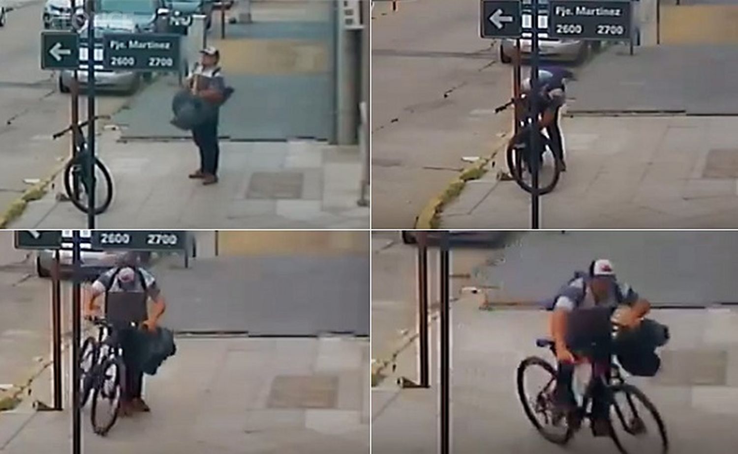 Video: Robó una bicicleta a plena luz del día y en 20 segundos