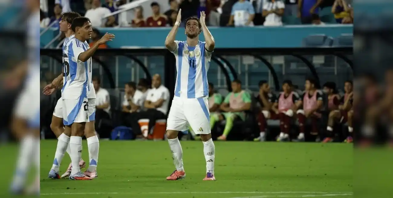 Lo Celso le dedicó el gol a Russo.