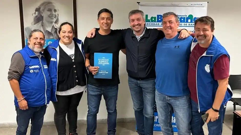 Encuentro con bancarios en Chascomús: Máximo Kirchner contra la privatización del Banco Nación