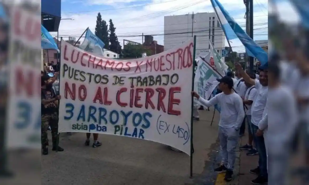 Los trabajadores en una de las protestas que realizaron en 2020.