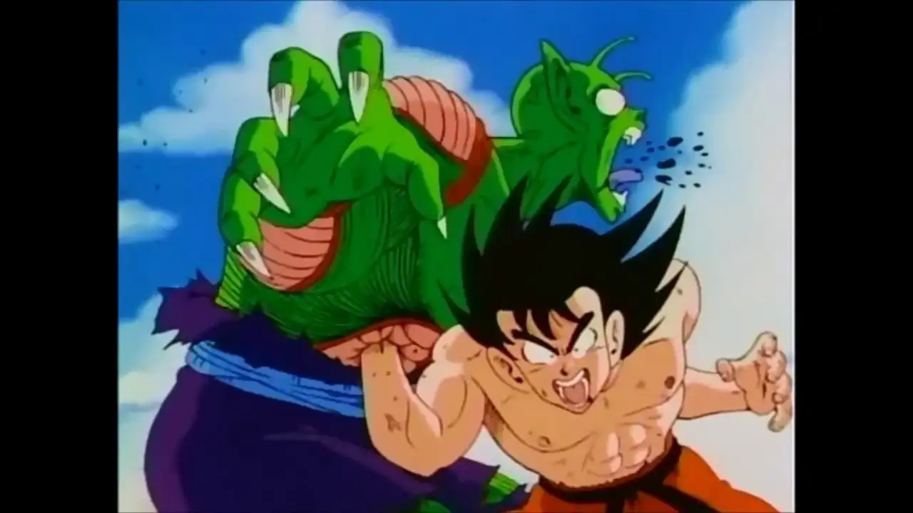 El enfrentamiento entre Gokú y el Rey Piccolo, una batalla de proporciones épicas.
